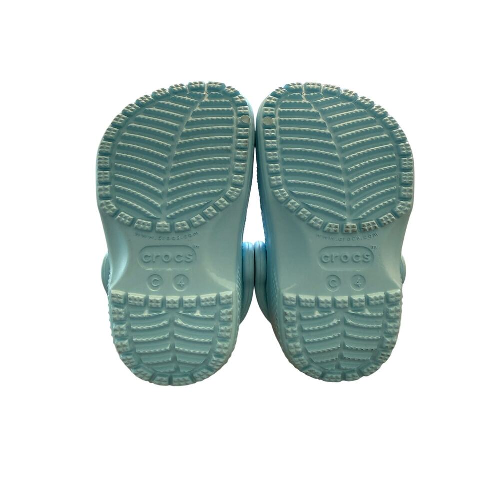 Crocs Unisex Kids Blue Classic Clog Size 4 - Picture 7 of 8